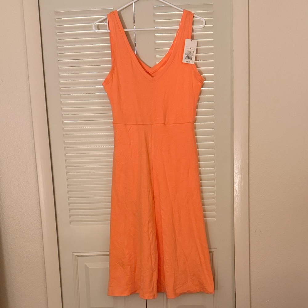 a new day Peach V Neck Dress